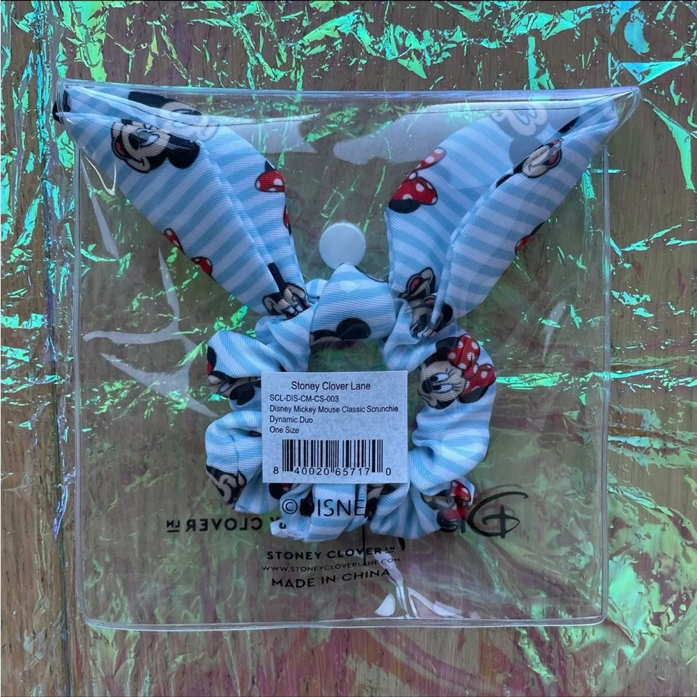 🆕 Stoney Clover Lane x Mickey & Friends Dynamic Duo Classic Nylon Scrunchie